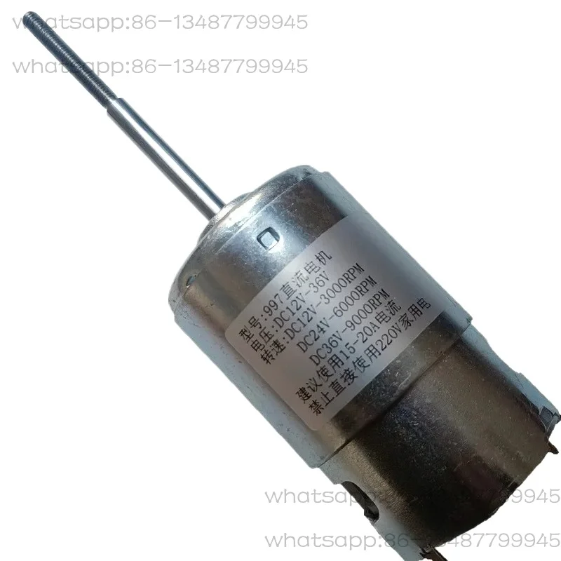 997 DC Motor Threaded Long Shaft Drawing Net Boat, Mixer Lawn Mower Fan Water Pump High Torque High Speed