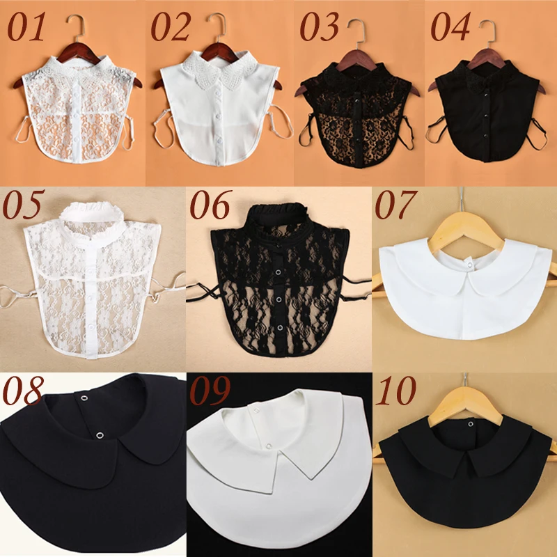 Women Fake Collar False Lace Shirt Collar Decoration Blouse Detachable Sweater Dress False Collars Fashion Apparel Accessories