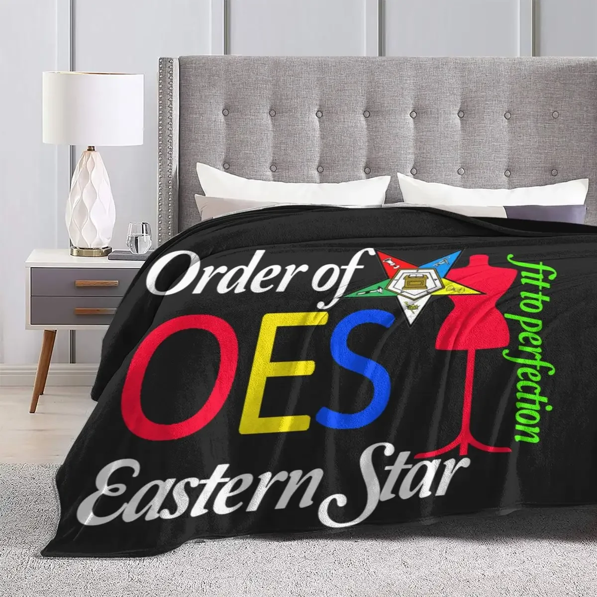 Soft Blanket Travel Oes Style Order Of The Eastern Star Bedding Throws Colorful Logo Flannel Bedspread Chair Fun Sofa Bed Cover