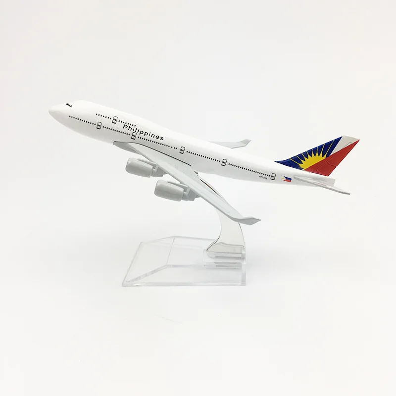 

Aircraft Model with Landing Gear Display 1:400 Scale B747 Philippine Airlines 16CM Alloy Metal Model Aircraft Plane Simulation A