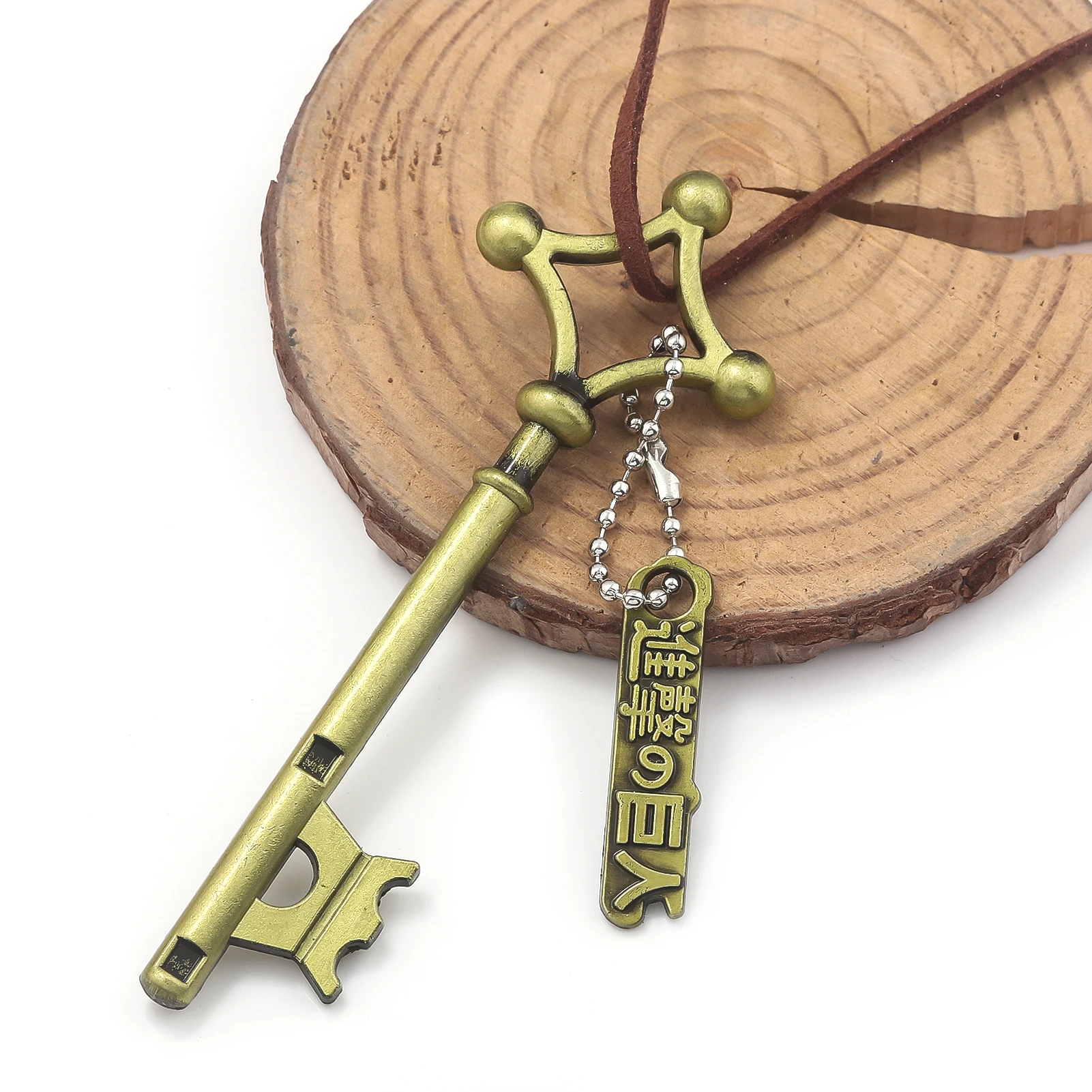 Anime Attack on Titan Necklace Shingeki No Kyojin Metal Pendant Necklace Fashion Retro Anime Jewelry for Men Cosplay Gifts