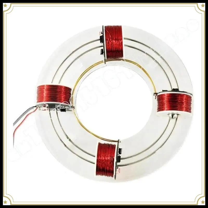Electromagnetic Ring Cyclotron Scientific Experiment Novelty Toy Physics Self-made Electromagnetic Teaching Aids Model