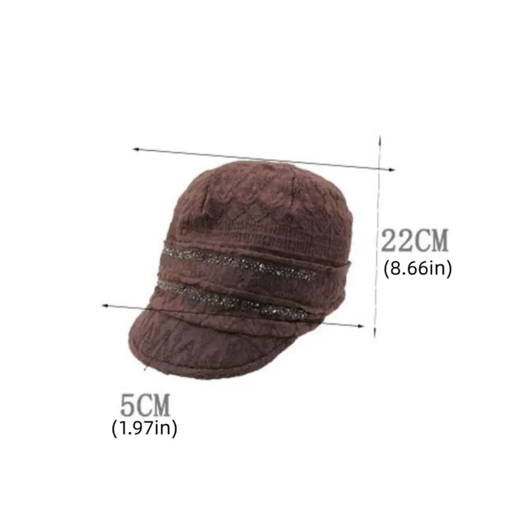 Berretto a forma di fiore scavato Berretto da baseball da donna ricamato traspirante Berretti a tesa larga Foulard Wrap Turbante Berretti Cappello Autunno Estate