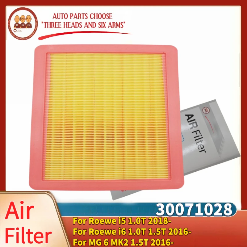 LA-7505 Engine Air Filter 30071028 For Roewe I5 1.0T 2018- I6 1.0T 2016- I6 1.5T 2016- For MG 6 MK2 1.5T 2016- 0986AF3331