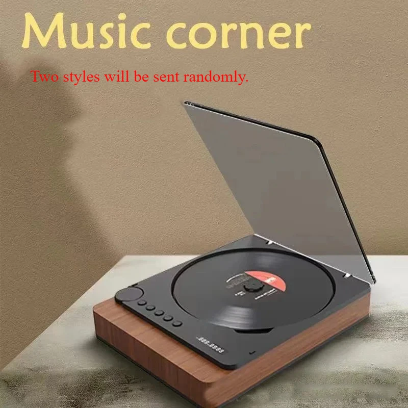 Bluetooth 5.1 CD Player Hi-Fi Music System USB Playback Supports MP3 WMA WAV AAC Formats for Home Audio