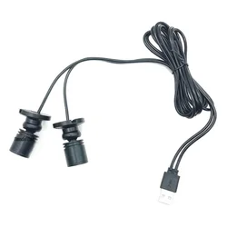 Led Spotlight DC5V 3W USB Jewelry Cabinet Showcase Under Counter Lamp Surface Mounted Ceiling Spot Light USB plug 2 in One