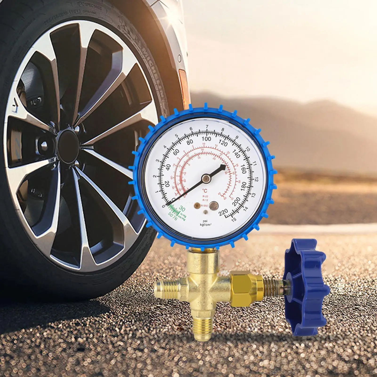 

For Air Conditioner Air Conditioner Refrigerant Pressure Gauge Precision Thickened Leakproof Air Conditioner Pressure Gauge For