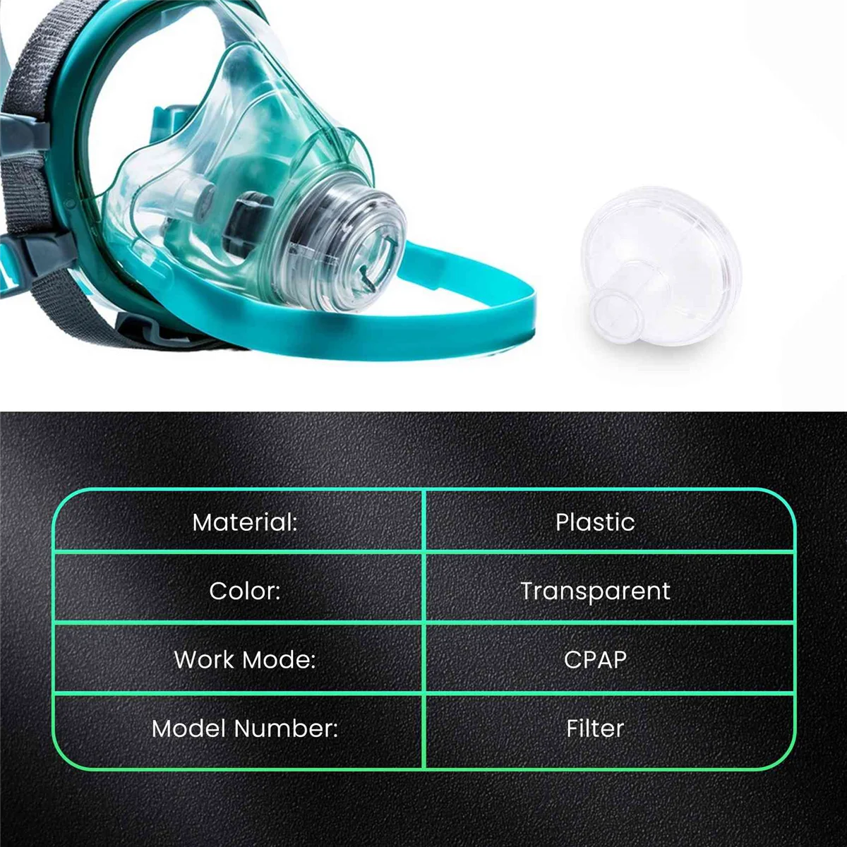 New Filter for Breathing Mask Sleep Apnea Snoring CPAP Bacterial Viral Tube Hose Machine Accessories