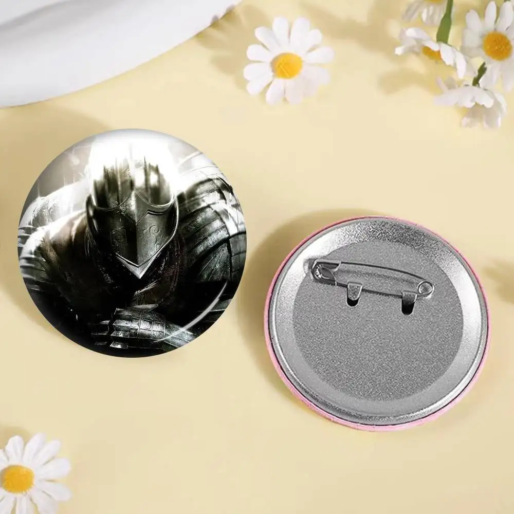 Dark Souls 3 Retro Art 32/44/58MM Customizable Button Pins Cute Funny Creative Badge Jewelry Decor Gifts For Friends