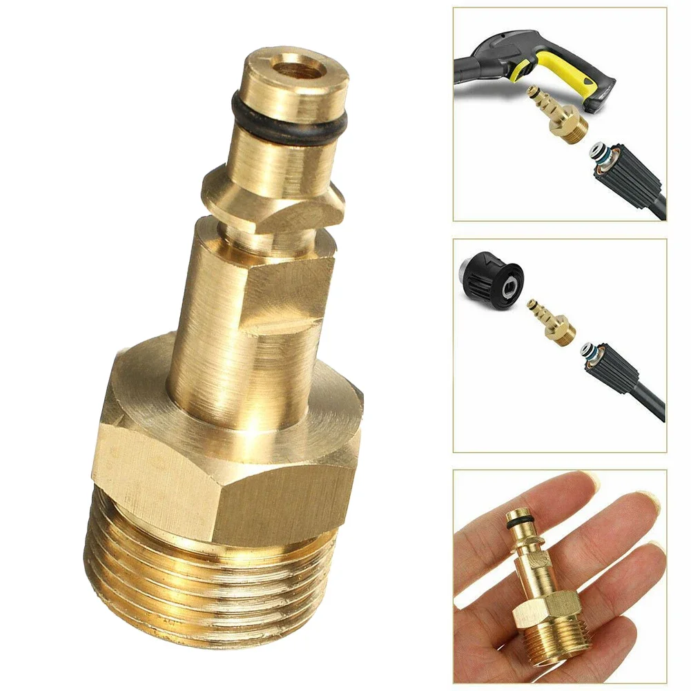 

M22 Male For Karcher K-series Connection Adapter 220Bar/3200Psin High Pressure Washer Brass Garden Hose Pipe Quick Convert Tool