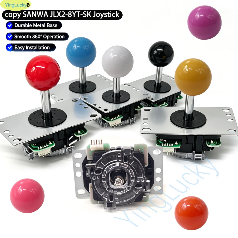 Джойстик SANWA JLX-TP-8YT-SK для ПК, контроллер с нулевой задержкой для Raspberry Pi, DIY-контроллер для торговых автоматов, Neo Geo, аркадных игр