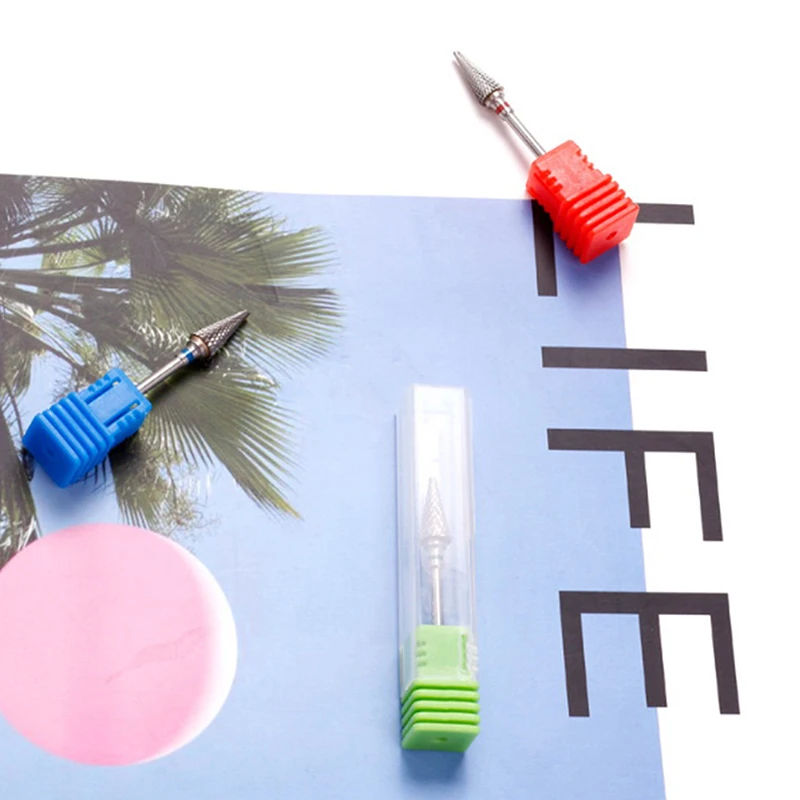 لقم ثقب الأظافر من الصلب التنغستن ، ملحق مثقاب مانيكير كهربائي ، قواطع طحن مزيل طلاء الأظافر جل ، أدوات الأظافر