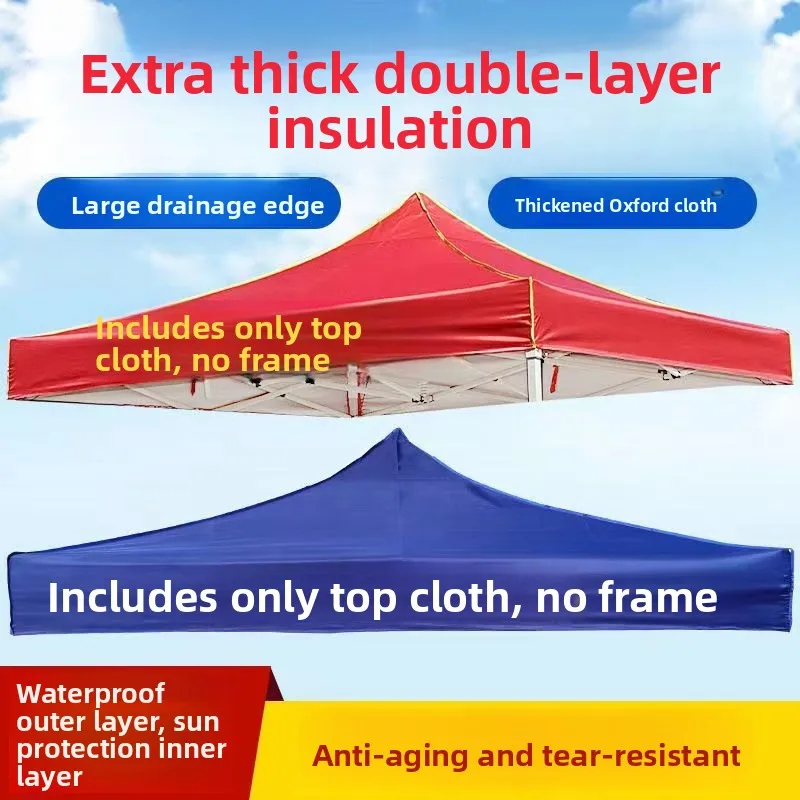 

Outdoor Advertising Canopy Tent Ox Cloth Sunade Rainproof Large Tent Top Cloth Stall Stall Four Corner Umbrella