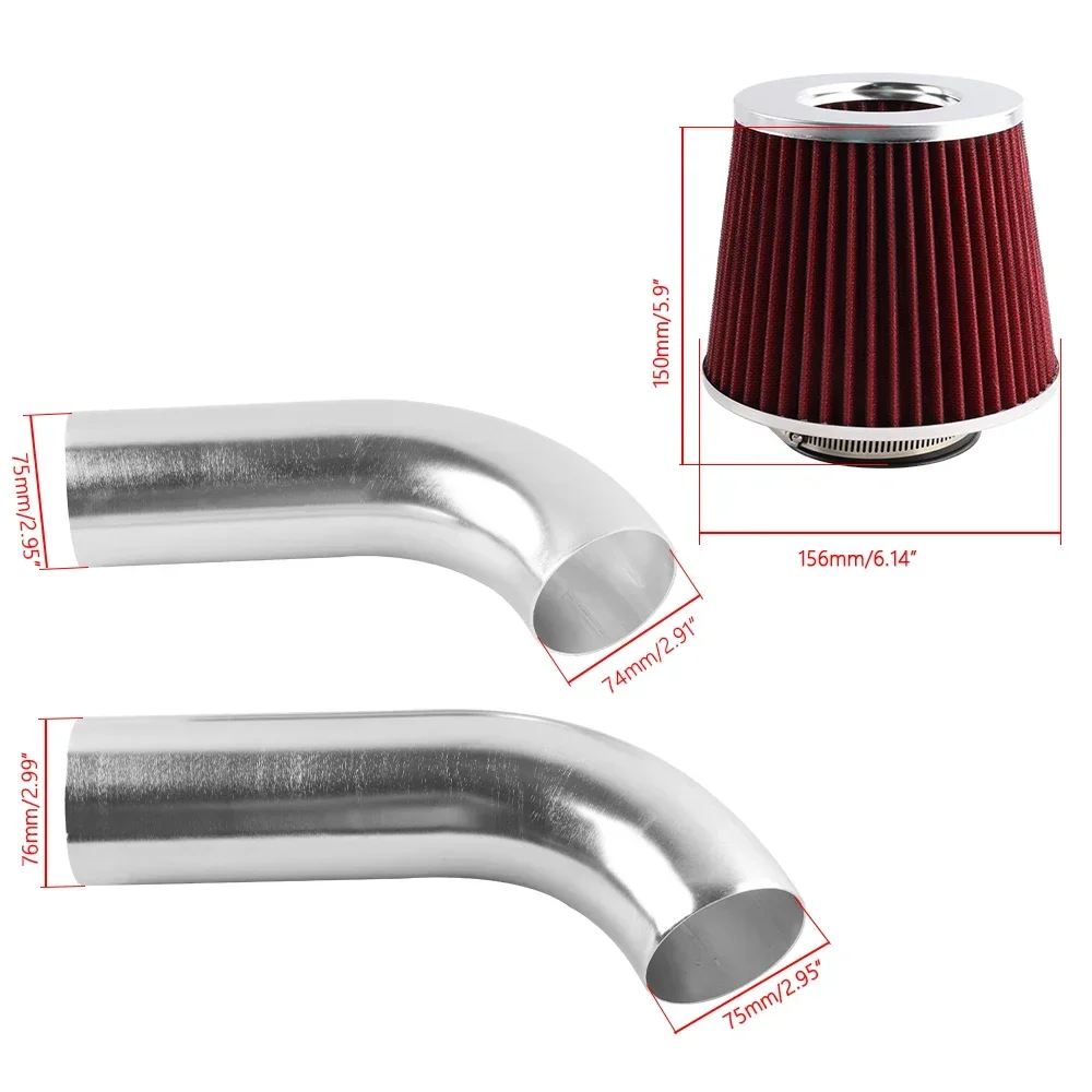 factory supply Dry Air Filter Cold Air Intake Kit For BMW E46 323/325/328/330 99-05 I6 Engine Automotive Modification Parts