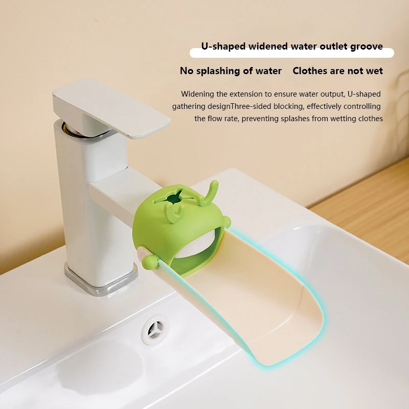 Hand Washing Extender Children Hand Washing Aid Kitchen Faucet Guide Sink Splash Proof Extender