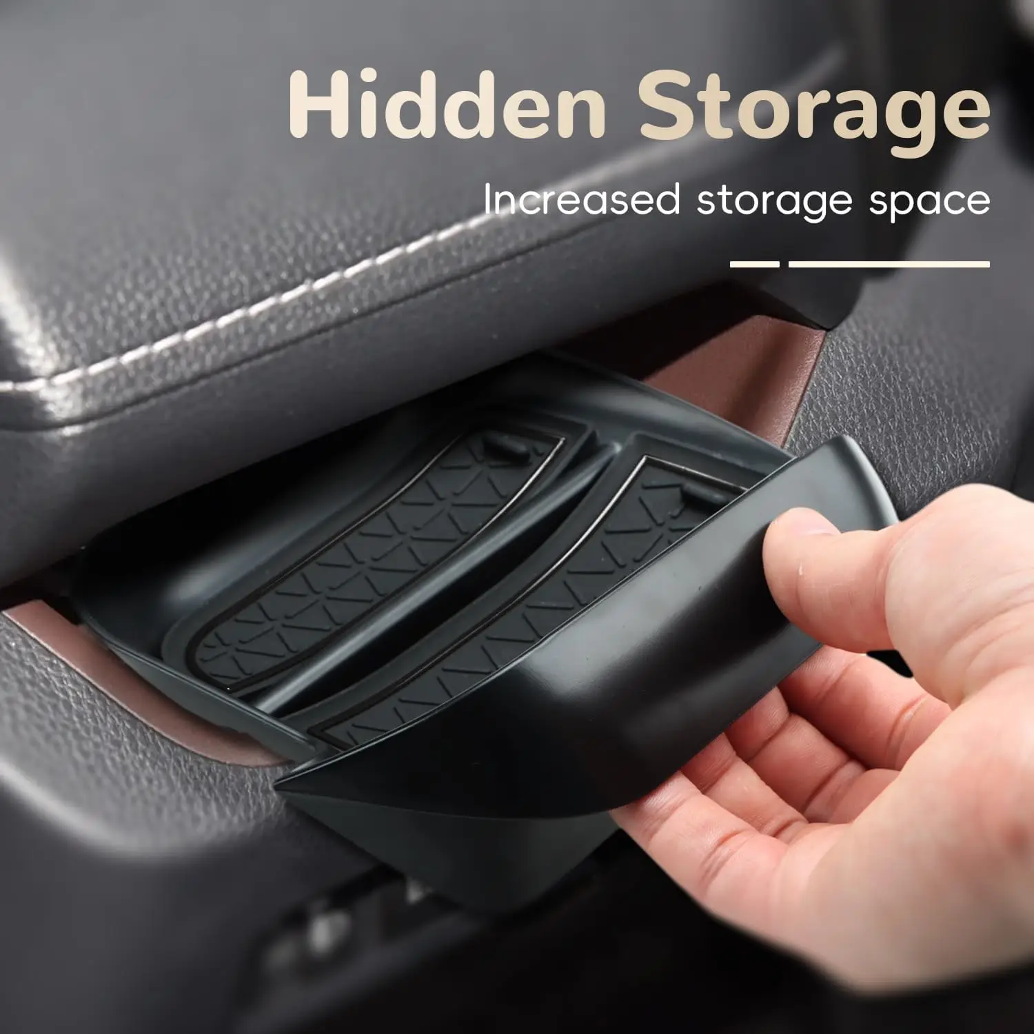 لتويوتا RAV4 اكسسوارات 2025 2024-2019 سائق درج صندوق تخزين صينية حجيرة درج المنظم تخزين حامل العملة الداخلية #3