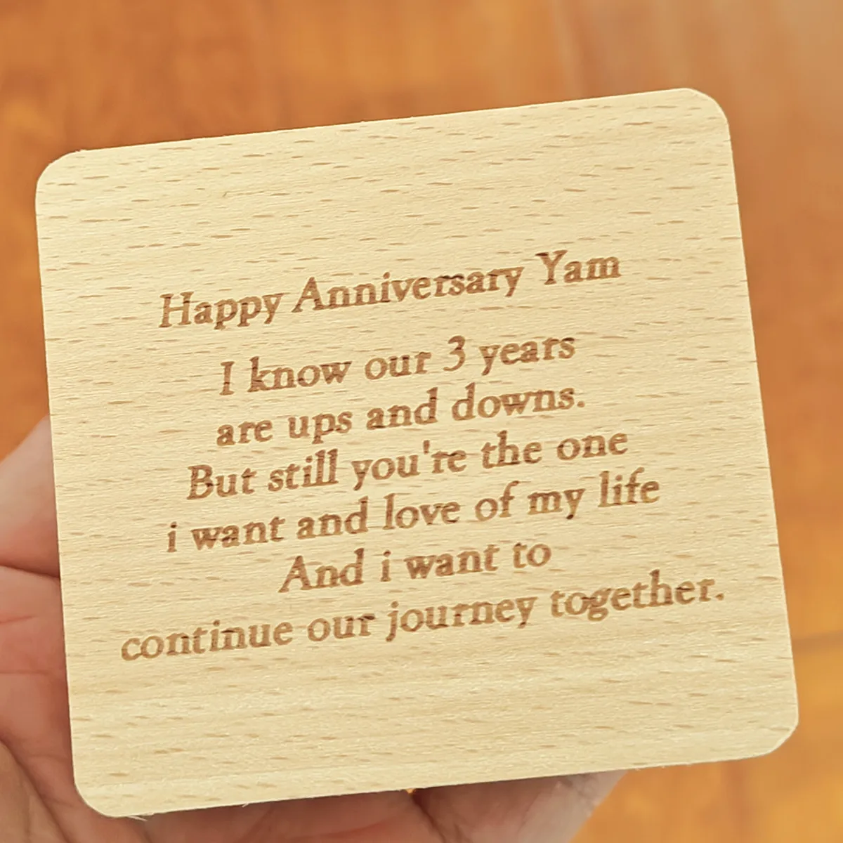 Personalized Photo Music Box, Continue Our Journey Together, Wedding Anniversary, Christmas, Birthday gifts