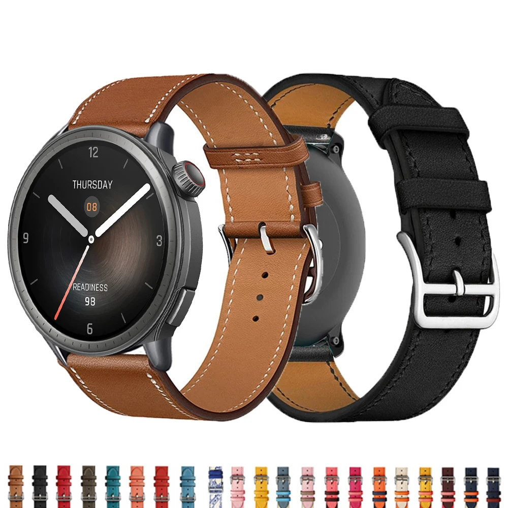 

Leather Band for Amazfit Balance Smart Wristband Quick Releas Strap for Amazfit Balance Correa Bracelet Watches Accessories