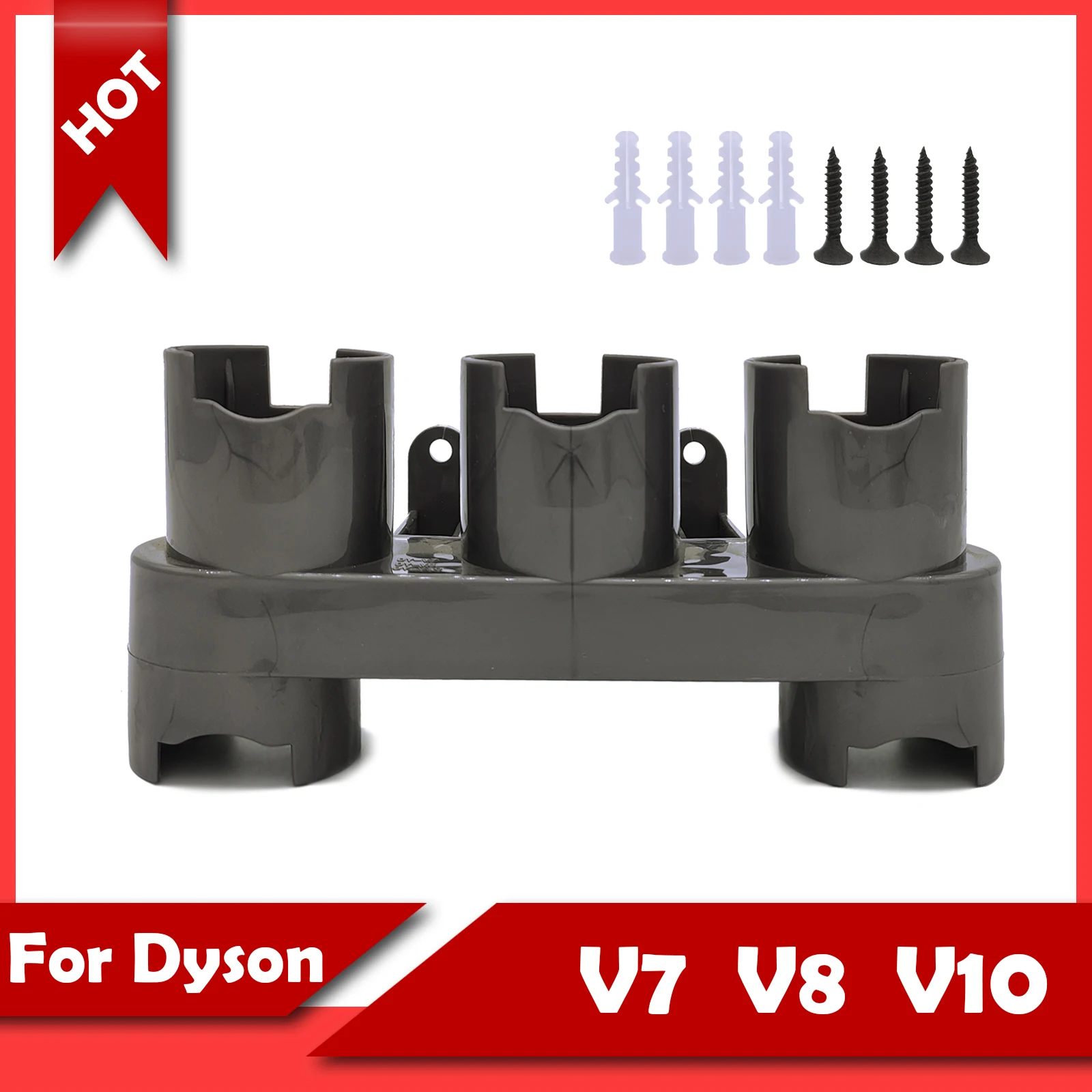 

For Dyson V7 V8 V10 V11 Vacuum Parts Replacement Wall Mount,Accessory Holders,Storage Equipment Shelf with Expansion Bolt