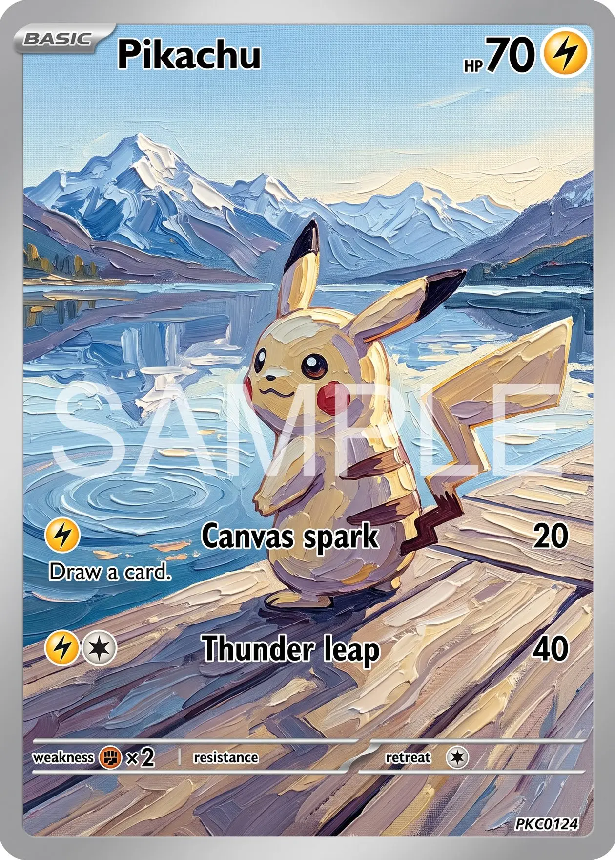 7Pcs PKM Cards PTCG Post Impressionist Oil Painting Style Gengar Lugia Gardevoir Umbreon Eevee Rayquaza Collection Cards PTCG
