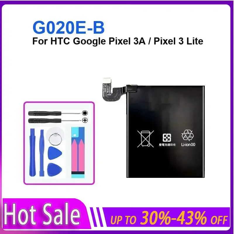 

G020E-B аккумулятор для телефона Google Pixel 3A Pixel 3 Lite Pixel 3 Lite, гарантия 3000 мАч + трек НЕТ