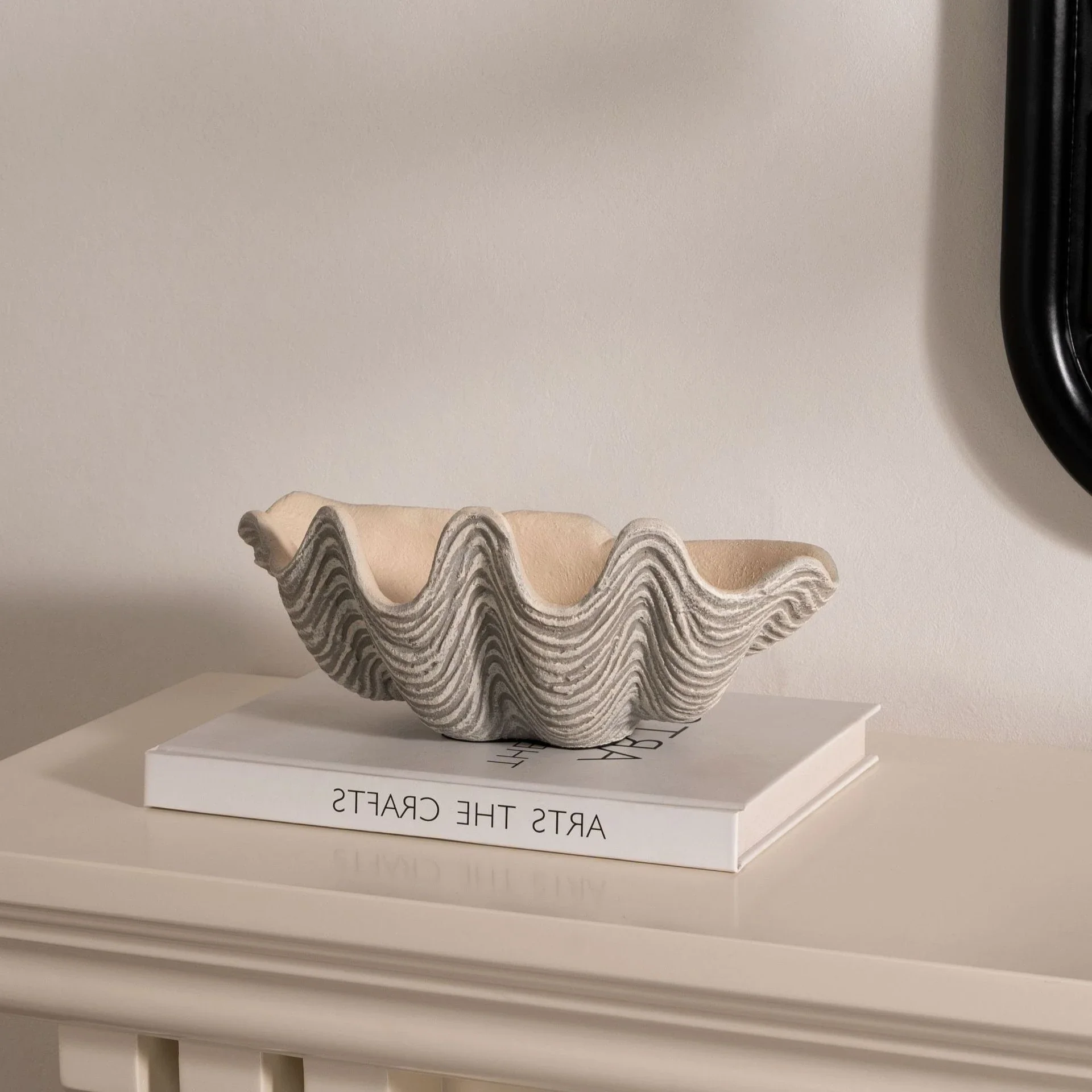 Shell Tray Bivalve Bowl Desktop Storage Container Jewelry Tray Snack Bowl Fruit Trays Home Decoration Accessories