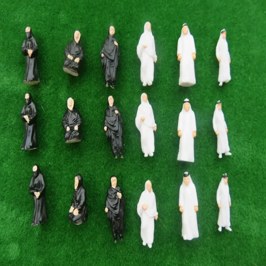 

50pc1:50 1:75 1:100 1:150 1:200 Scale Mini Abs Arab Figure Architectural Sand Table Material Model Background Character Posture