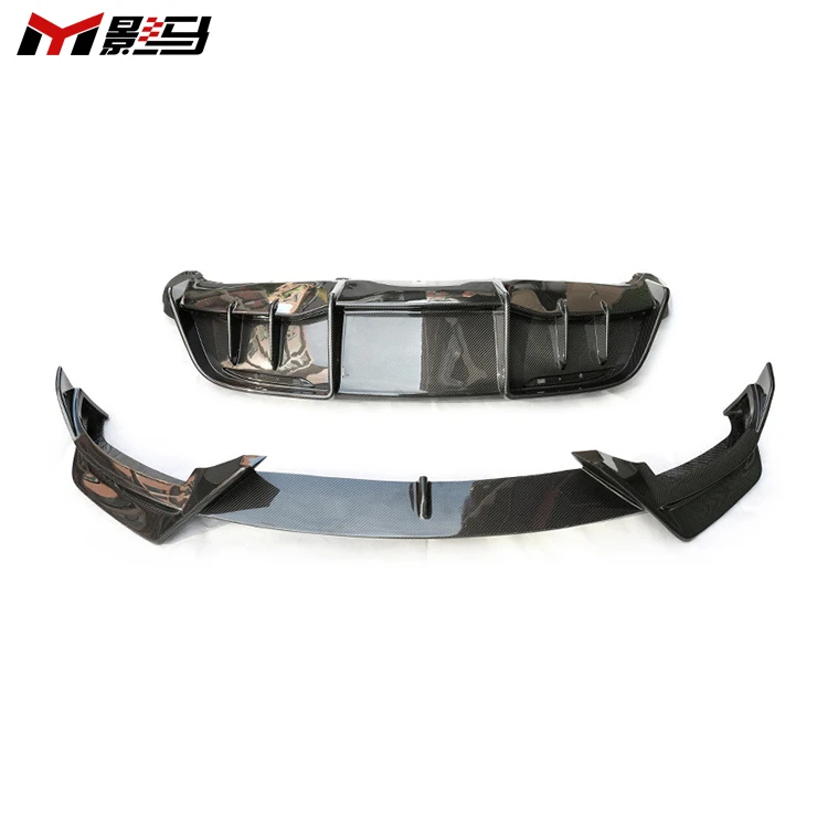 Hot Selling Dry Carbon Fiber Front Lip For Tesla Model Y 2021-2024 Car Front Bumper Lip