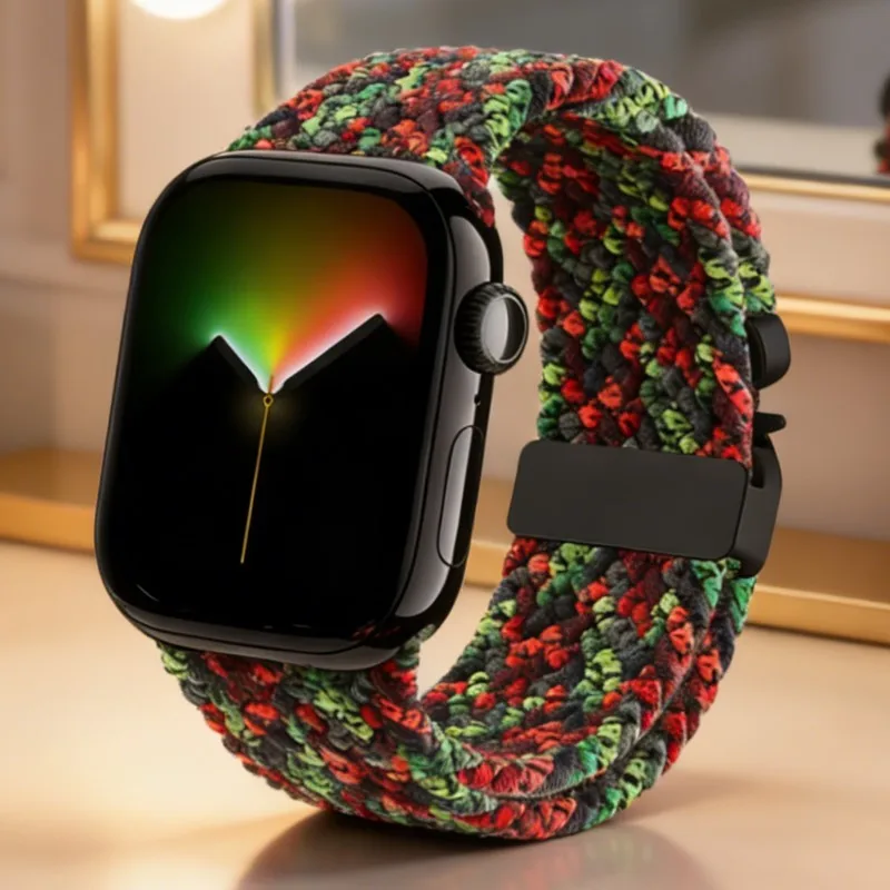 Geflochtenes Armband für Apple Watch Uhrenarmbänder 40mm 44mm 46mm 42mm 49mm 45mm 41mm Armband IWatch Series 11 10 SE3 9 8 7 Ultra 3 Bänder