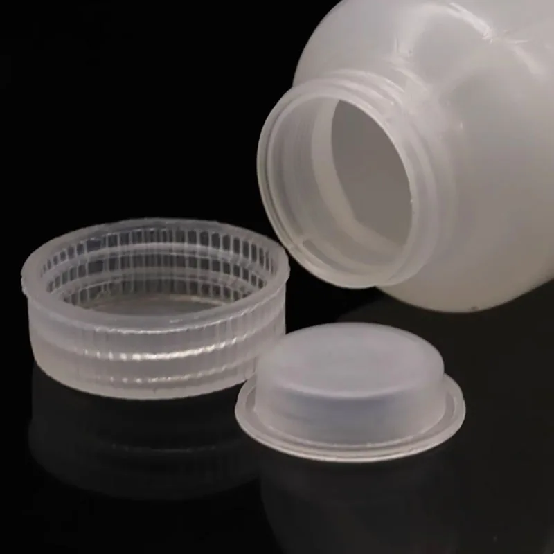 5PCS Plastic high-speed centrifugal bottle with flat bottom, thickened, corrosion-resistant and high-temperature resistant