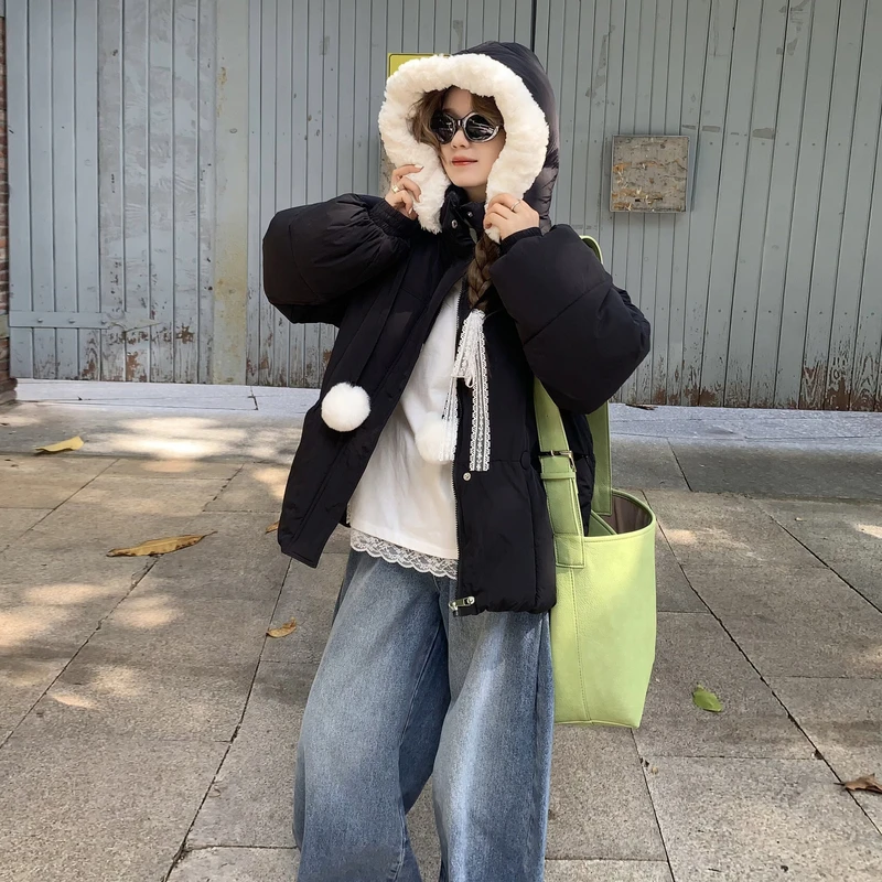 Parka's Dames Nieve Winter Downfilled Anti-Koude Color-Blocking Baffled Full-Zip Quilting Drukknoop Hoogwaardig verzameld woon-werkverkeer