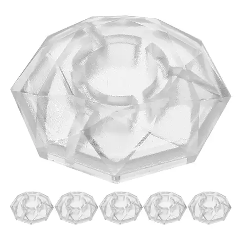 6Pcs Diamond Guitar Pedal Button Caps Compatible with Mooer Boss Mxr Instruments Footswitch Topper for Electric