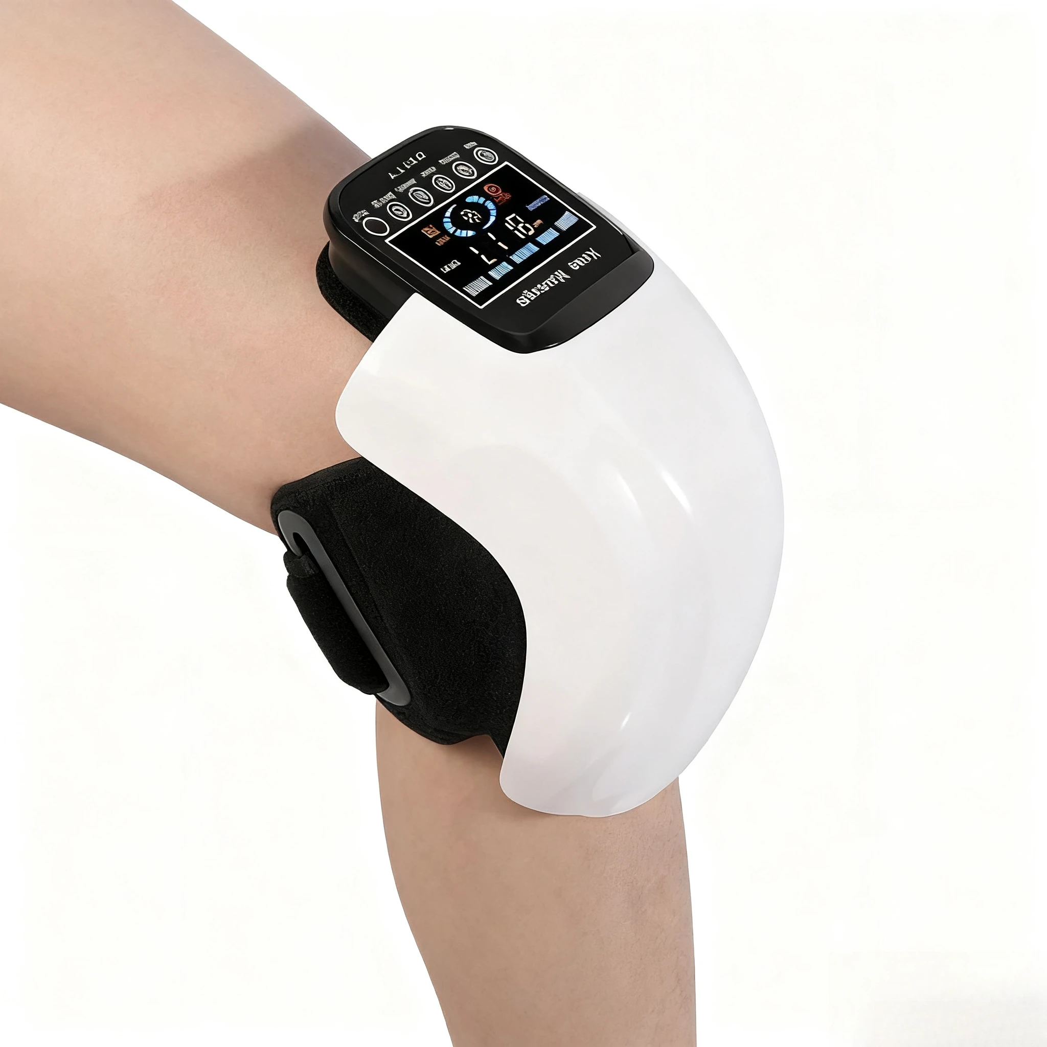 

Rechargeable Knee Massager with Red Light Therapy - Heating & Vibration Pain Relief for Arthritis, Joint Stiffness and Muscle