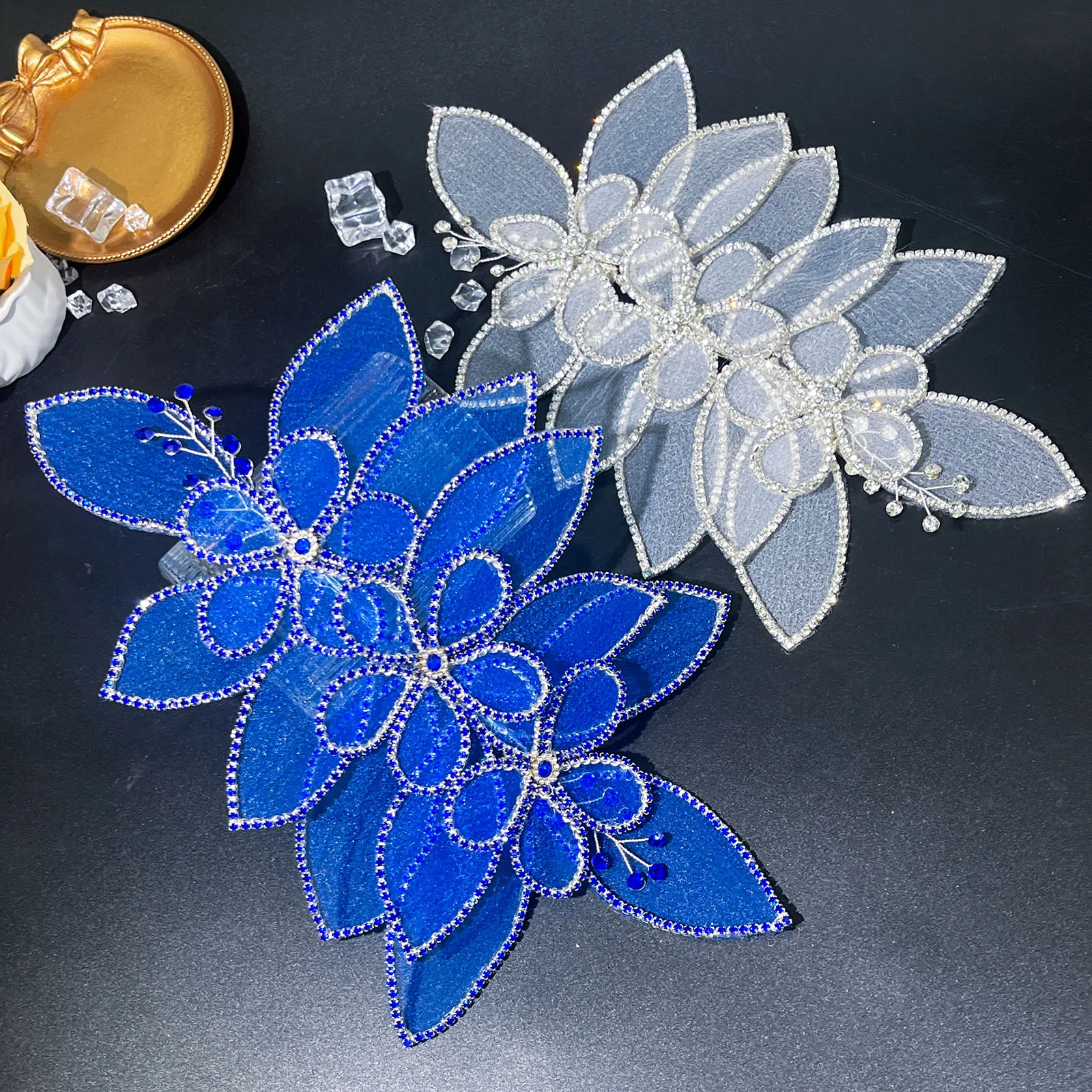 

DZ175 1Pc Colorful Flower Patch Sew On Clothing Appliques DIY Handmade Wedding Dress Decoration Decoration Repair Applique