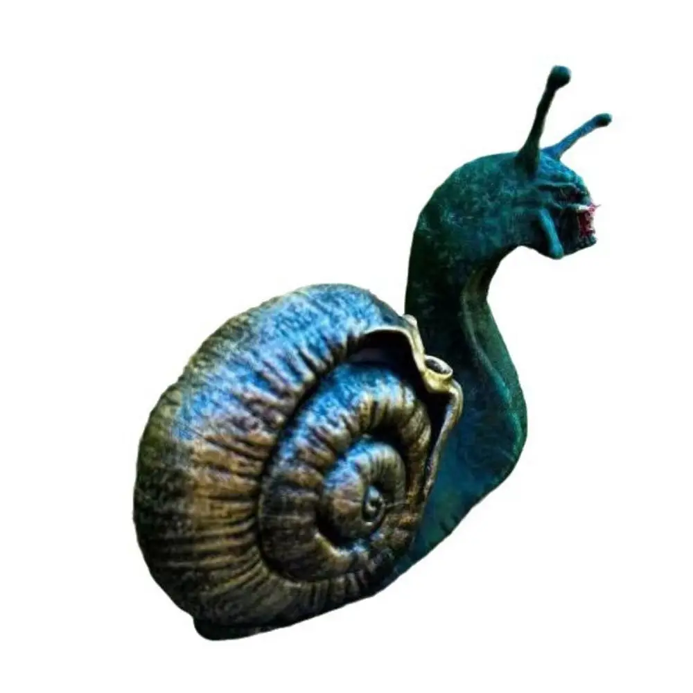 Haunting Animal Bloody Snail Statue Resin Crafts Peculiar Skeleton Snails Ornaments Handmade Halloween Snail Statue Gift