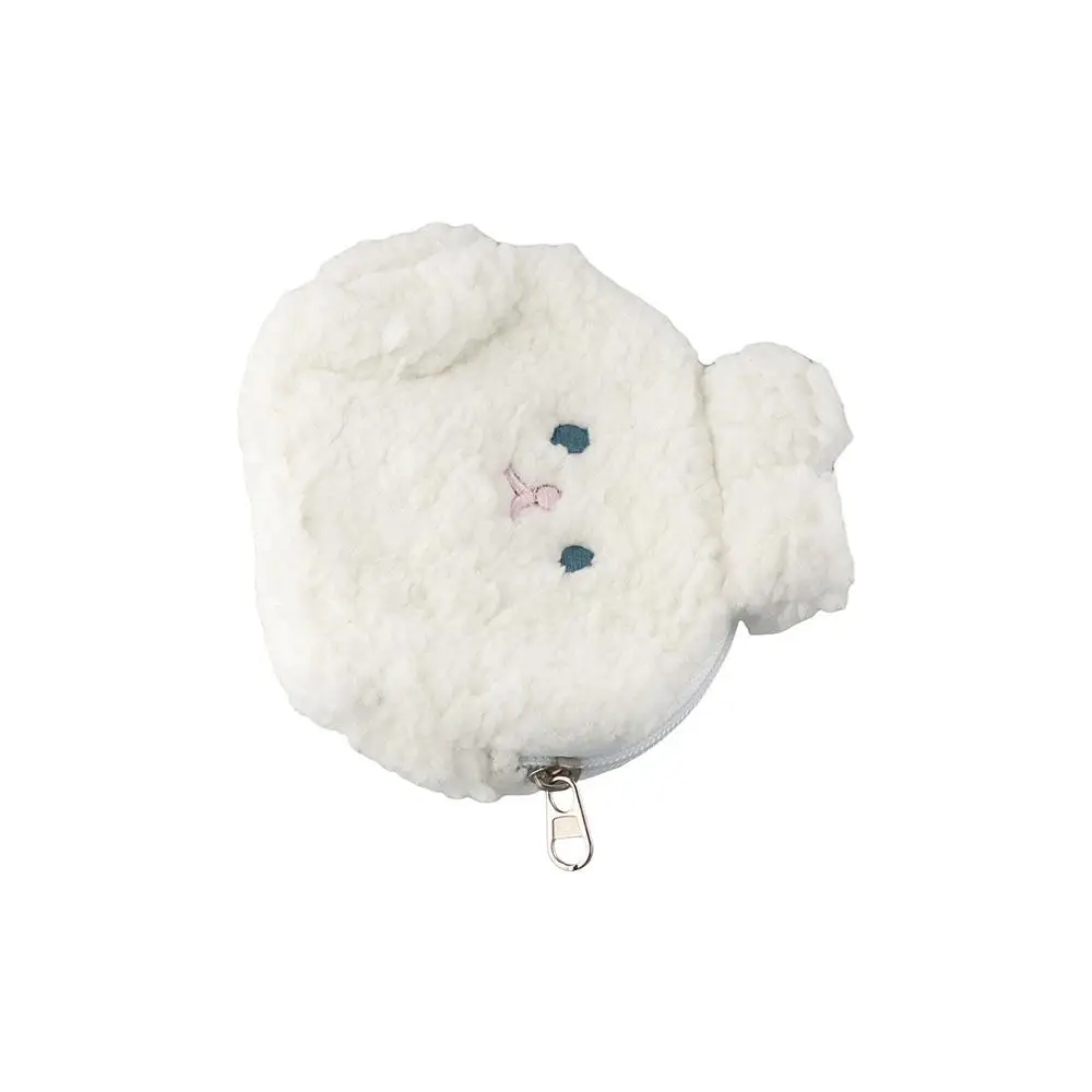 Large Capacity Plush Rabbit Coin Purse Zipper Anime Animal Rabbit Money Bags Cartoon Plush Rabbit Animal Zipper Bags