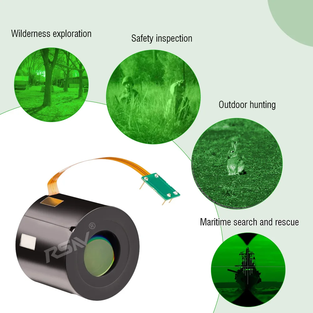 

RSNV Night Vision Grade B Real Gen3 Green Phosphor GaAs With Autogating FOM1600+ Image Intensifier Tube