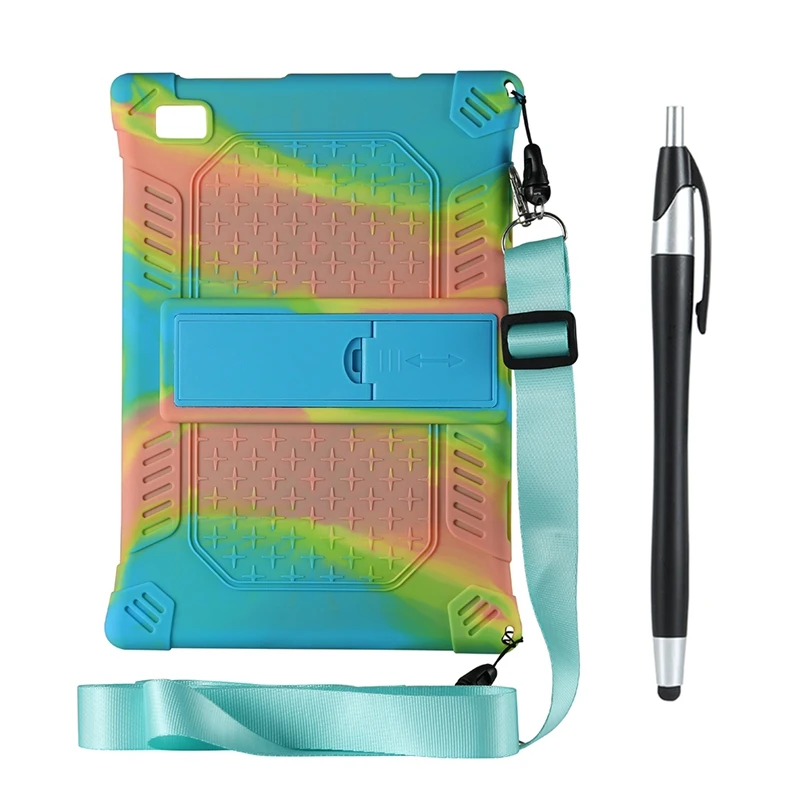 Tablet Case For Teclast M40 P20HD 10.1Inch Tablet Anti-Drop Protection Silicone Case Tablet Stand With Strap And Pen