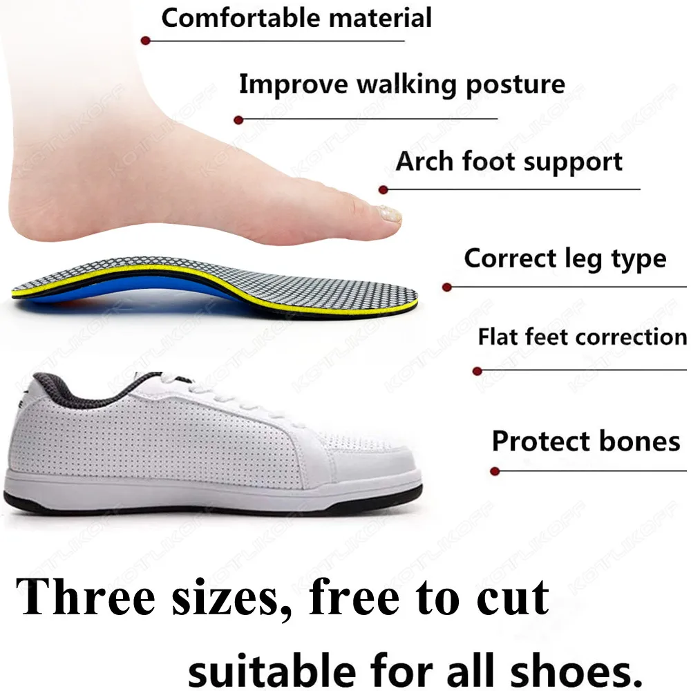 KOTLIKOFF EVA Orthopedic Shoes Sole Insoles For Flat Feet Arch Support Spur Shoes To Orthopedic Sport Sneaker Heel Cushion Sole