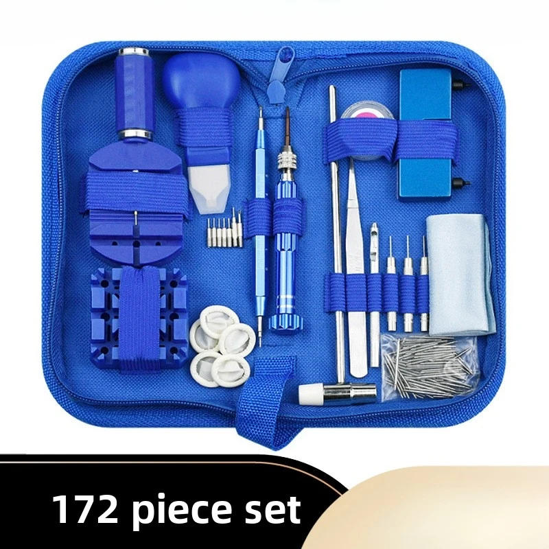 

Exquisite 172 Professional Watch Repair Kits Suitable Precision Tool Set Case Battery Strap Maintenance Chain Clock Accessories