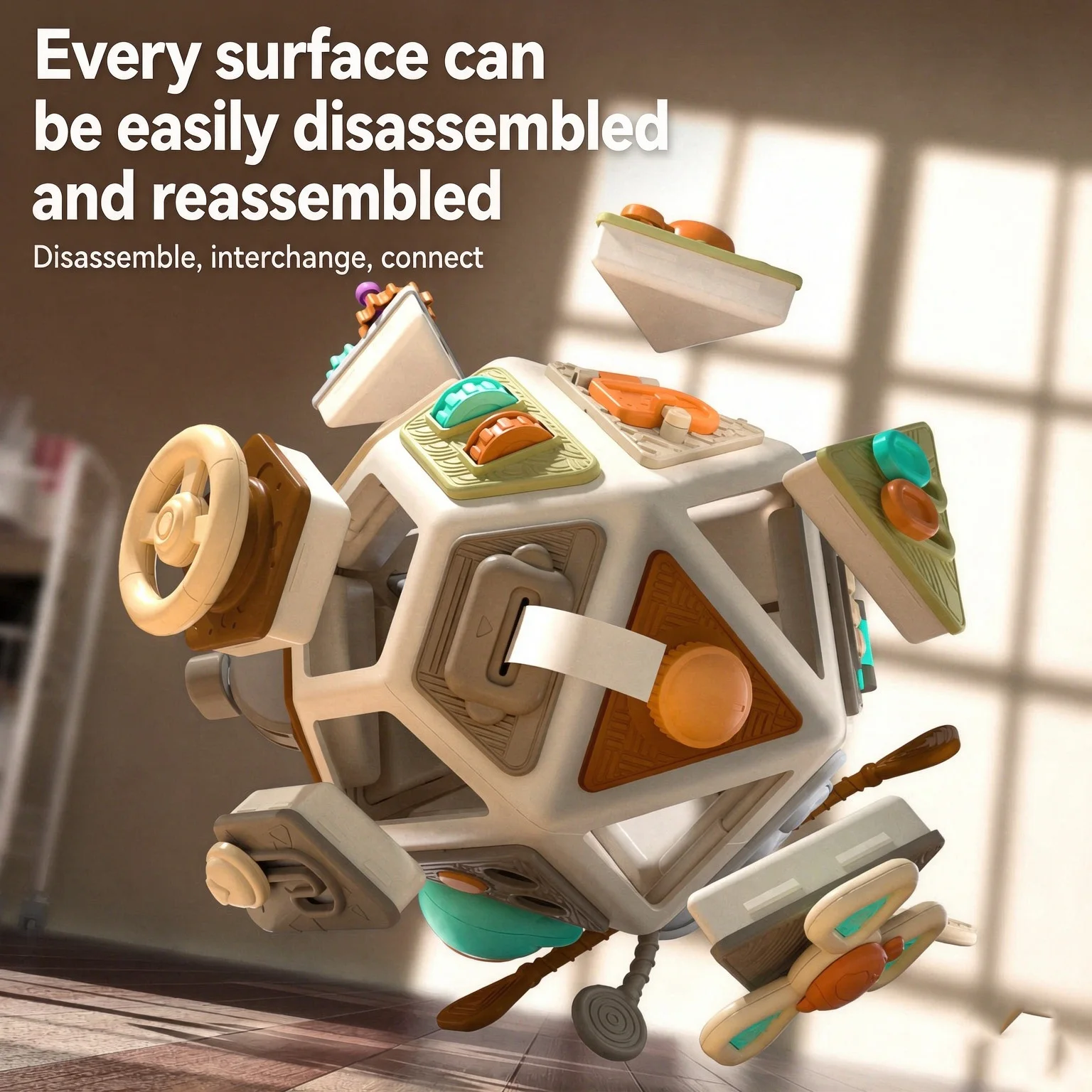 Disassembly & Reassembly Toy – Cause-And-Effect Logic Training, Parent-Child Interactive Stress Reliever, Food-Grade Safe