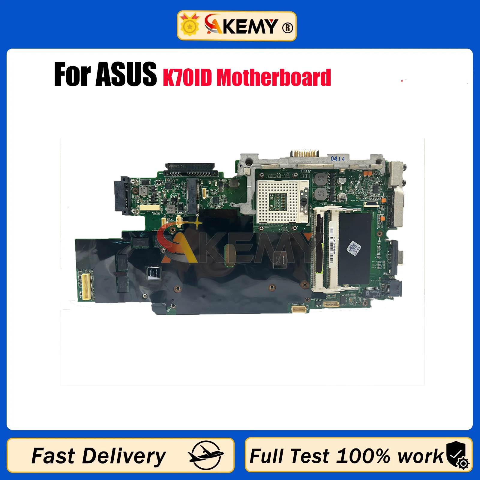 

K70ID Laptop Motherboard For ASUS K70I K70ID Notebook Mainboard This item is in stock 100% tests OK fast shipping High quality