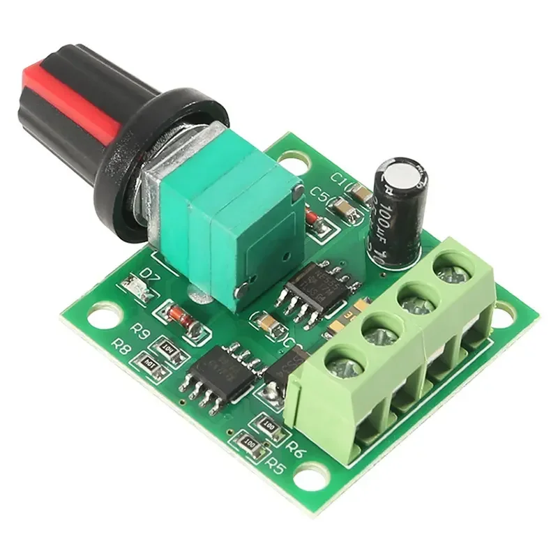 PWM DC Motor Speed Controller, Função Switch, 1.8V, 3V, 5V, 6V, 12V, 2A, 1803BK