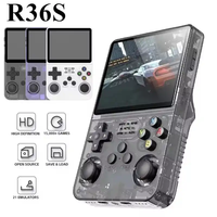 Retro R36S Handheld Video Game Console 3.5 Inch IPS Screen 128GB Preloaded Games Portable Pocket Player with Linux System ﻿