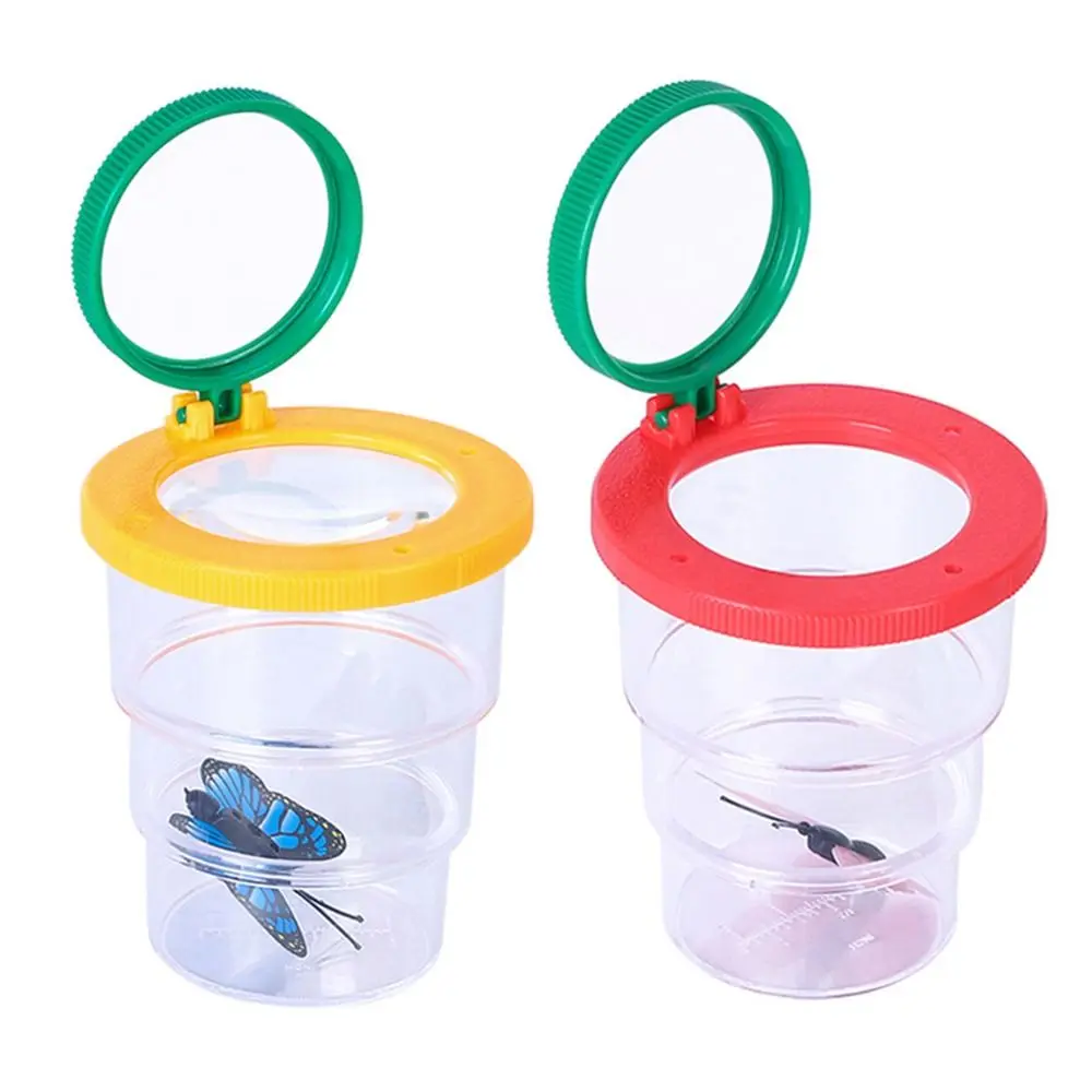 Bug Viewer Retractable Insect Box Magnifier Observer Insect Catcher Cage Nature Exploration Tools Kid Learning Development Toy