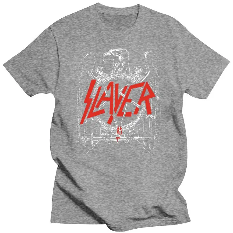 2022 Slayer Men\'S Black Eagle T Shirt Men Women Medium Black TEE Shirt 2Xl 3Xl 4Xl 5Xl 100% Cotton T-Shirt