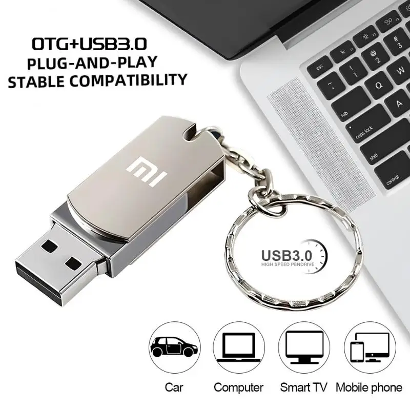 Mijia Xiaomi 16TB USB 3.0 Flash Drive 4TB Type-C U Disk High-Speed Pen Drive U Flash Drive Portable SSD 2TB for Laptop Computer