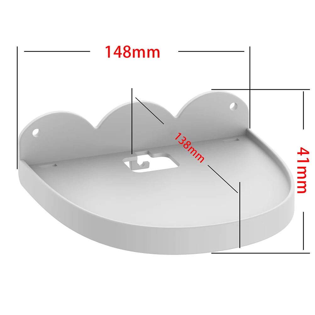 

Wall Mounted Brackets Holder Shelf for Smart Speaker Router ABS Material Lightweight Modern Design Multi-functional Audio