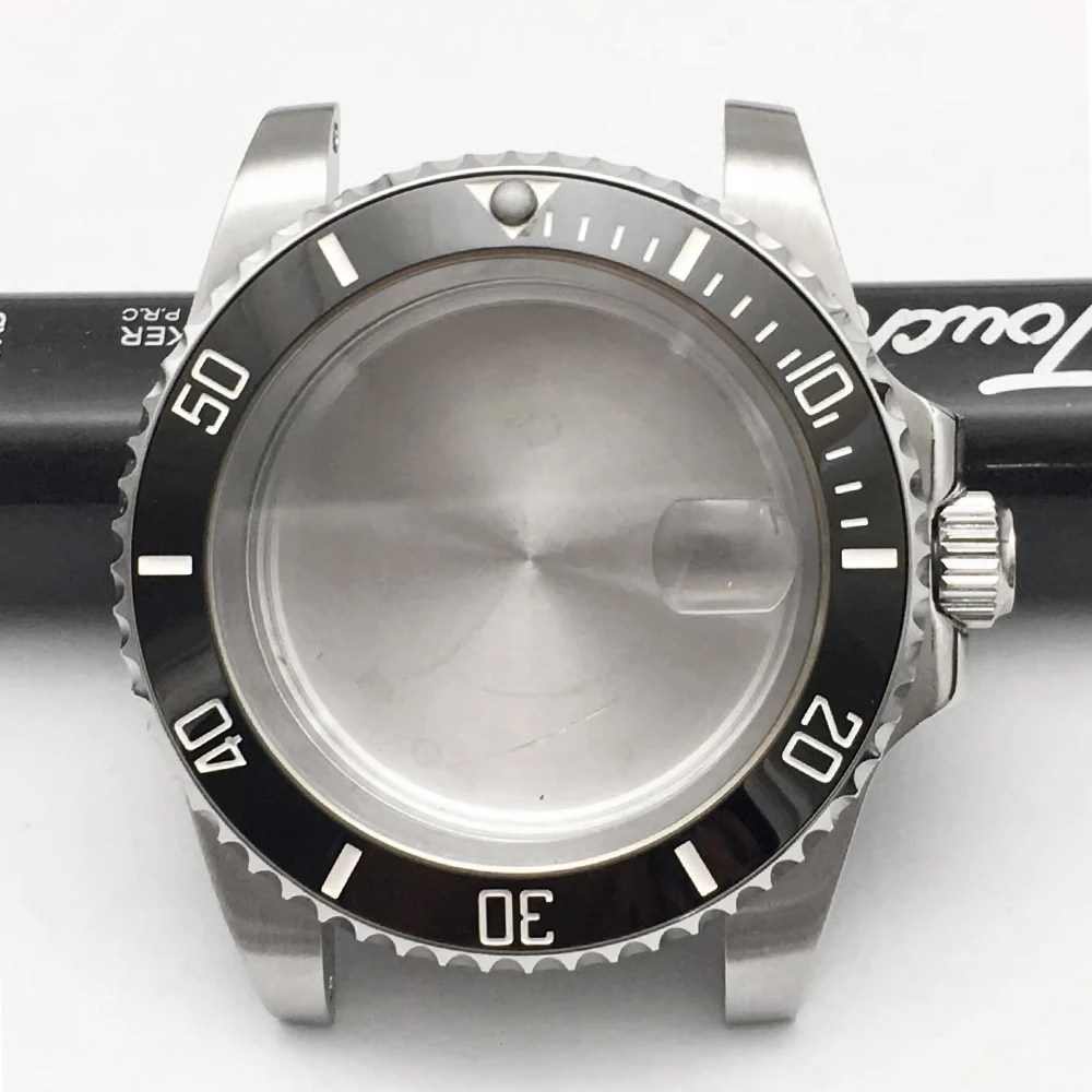 40 مللي متر ساعة فضية مقاوم للماء صالح 8215 8200 GD2813 GD3804 NH35 NH36 حركة استبدال أجزاء #4