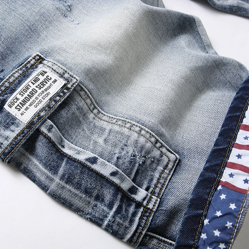 2024 Summer New Men\'s Short Jeans Brand Clothing Bermuda Cotton Shorts Men Streetwear Breathable Casual Denim Shorts